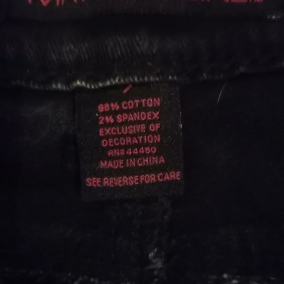 Material Girl Black Sequined Jeans - Picture 6 of 6
